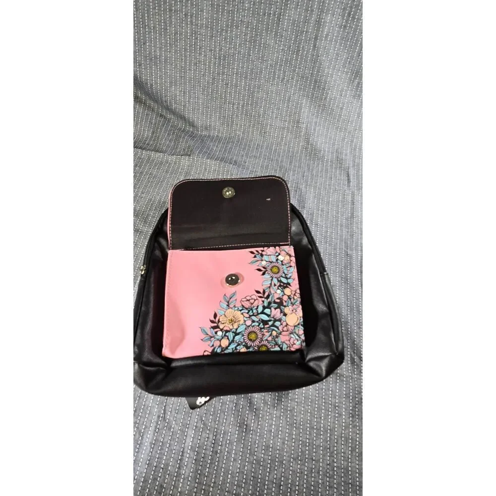 Disney Minnie Mouse Mini Backpack Black Pink